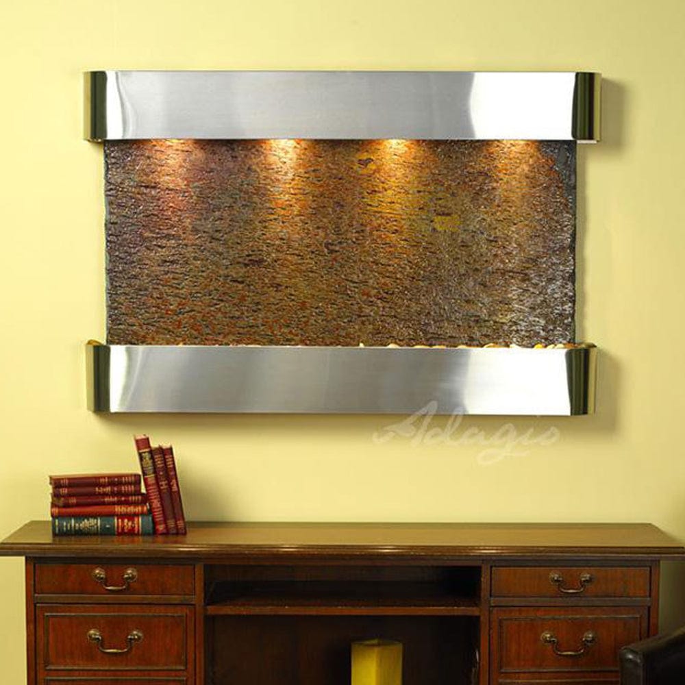 SunriseSprings-Multi-ColorSlate-StainlessSteel-Rounded-White - Outdoor Art Pros