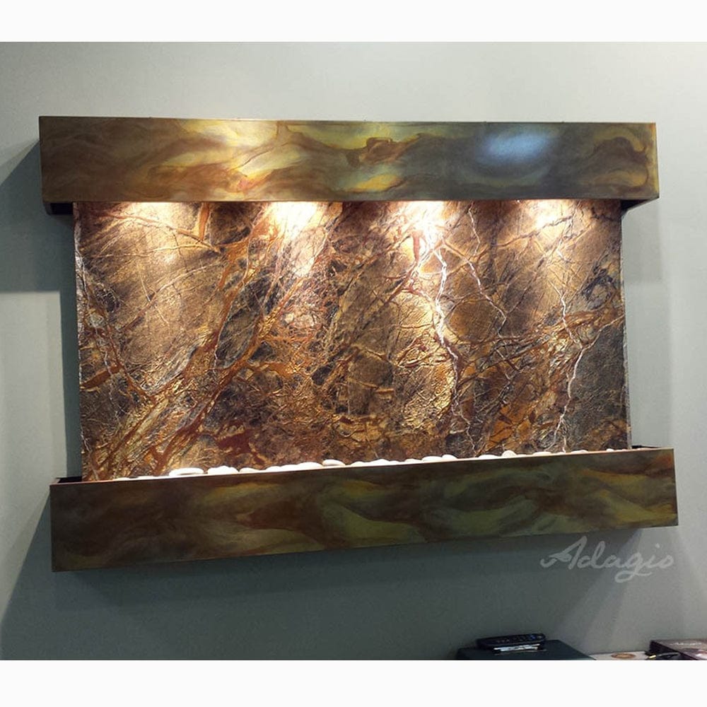 SunriseSprings-RainforestBrownMarble-RusticCopper-Squared-White - Outdoor Art Pros