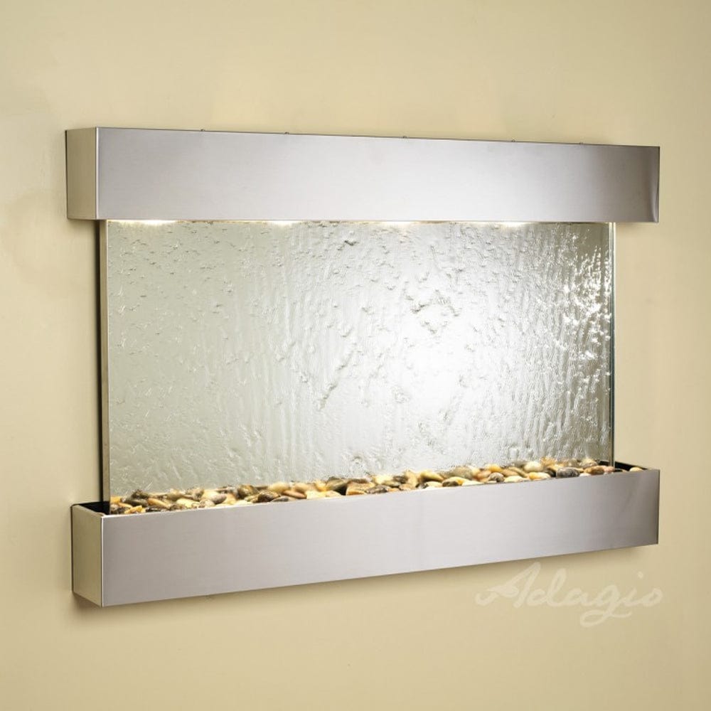 SunriseSprings-SilverMirror-StainlessSteel-Squared-White - Outdoor Art Pros