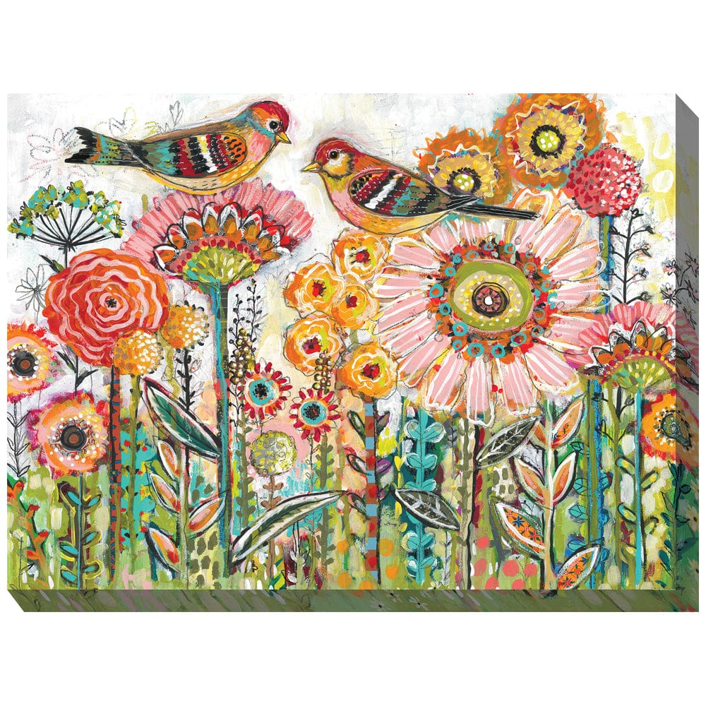 Sweet Tweets Outdoor Canvas Art - Outdoor Art Pros