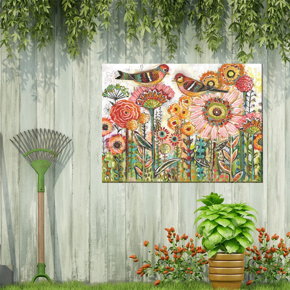 Sweet Tweets Outdoor Canvas Art - Outdoor Art Pros