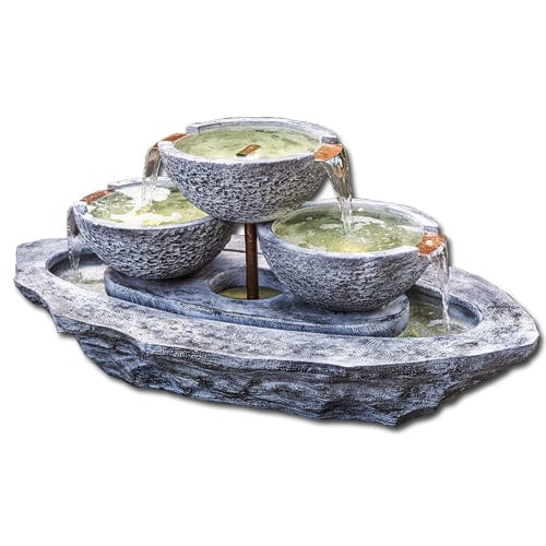 Tiered Coco Spill Fountain - Outdoor Art Pros