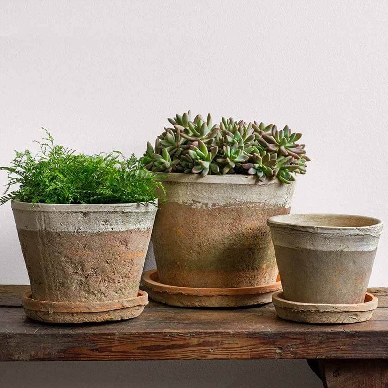 12 clay pots for plants Tall Cylinder Farmer's Pot