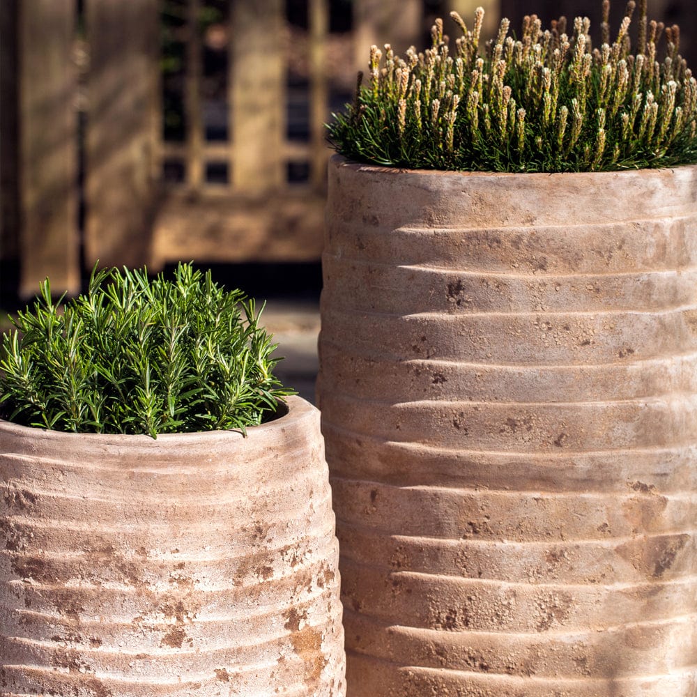 Tall Ipanema Planter Nested Set of 2 | Terra Cotta Collection