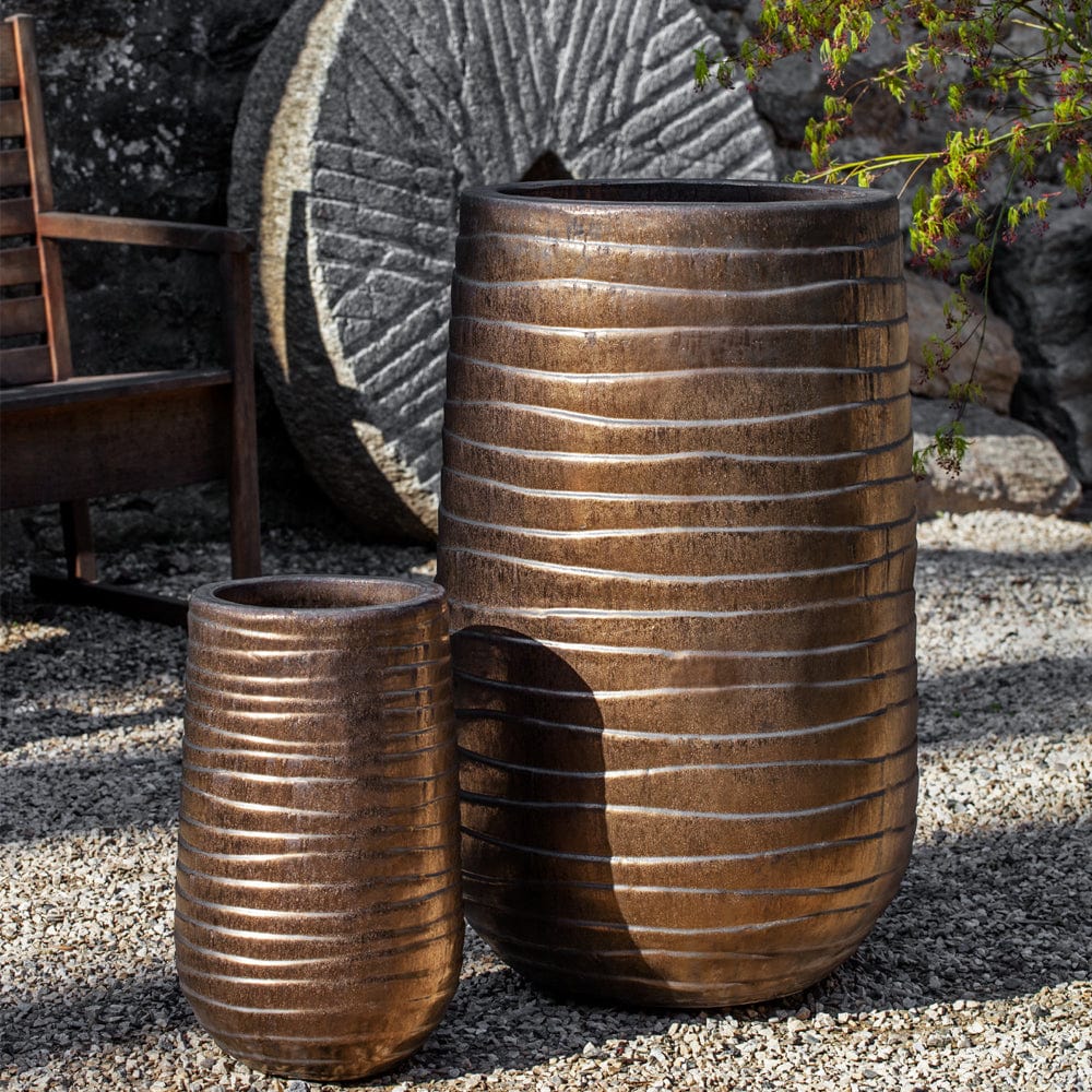 Tall Ipanema Planter Nested Set of 2 | Terra Cotta Collection