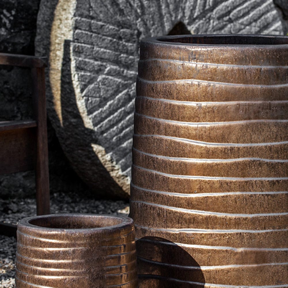 Tall Ipanema Planter Nested Set of 2 | Terra Cotta Collection