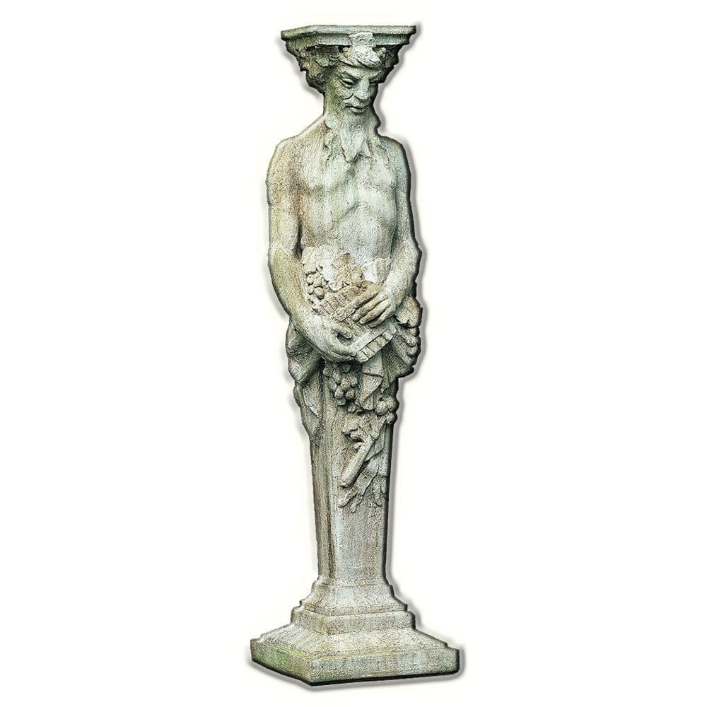 Tall Satyr Cast Stone Garden Statue - Outdoor Art Pros