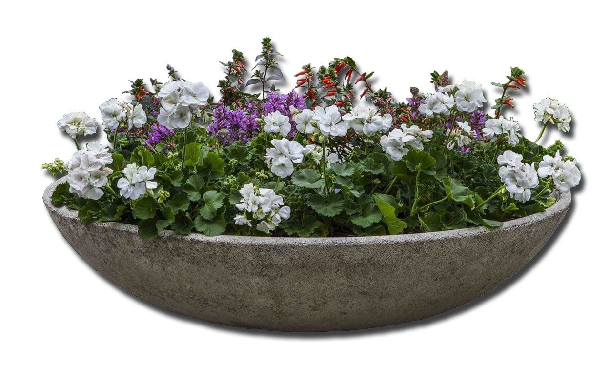 Textured Zen Bowl Garden Planter - Outdoor Art Pros