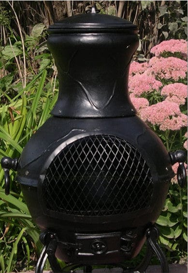 The Blue Rooster Etruscan Chiminea