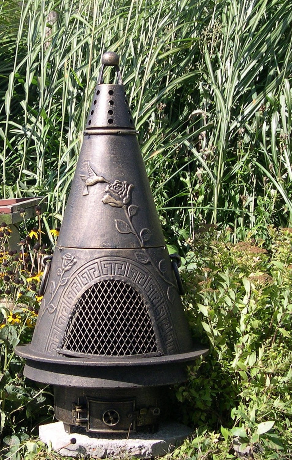 The Blue Rooster Garden Chiminea