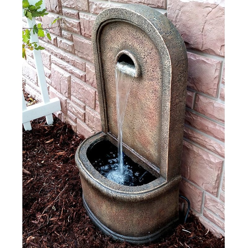 The Chateau 30" Wall/Floor Fountain - Outdoor Art Pros