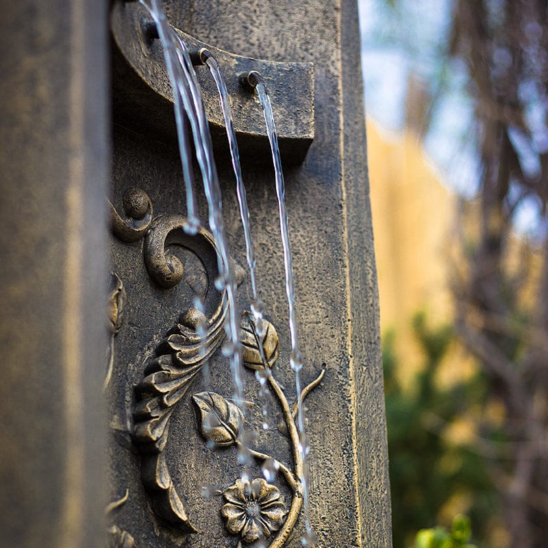 The Tuscany 26" Floor/Wall Fountain - Outdoor Art Pros