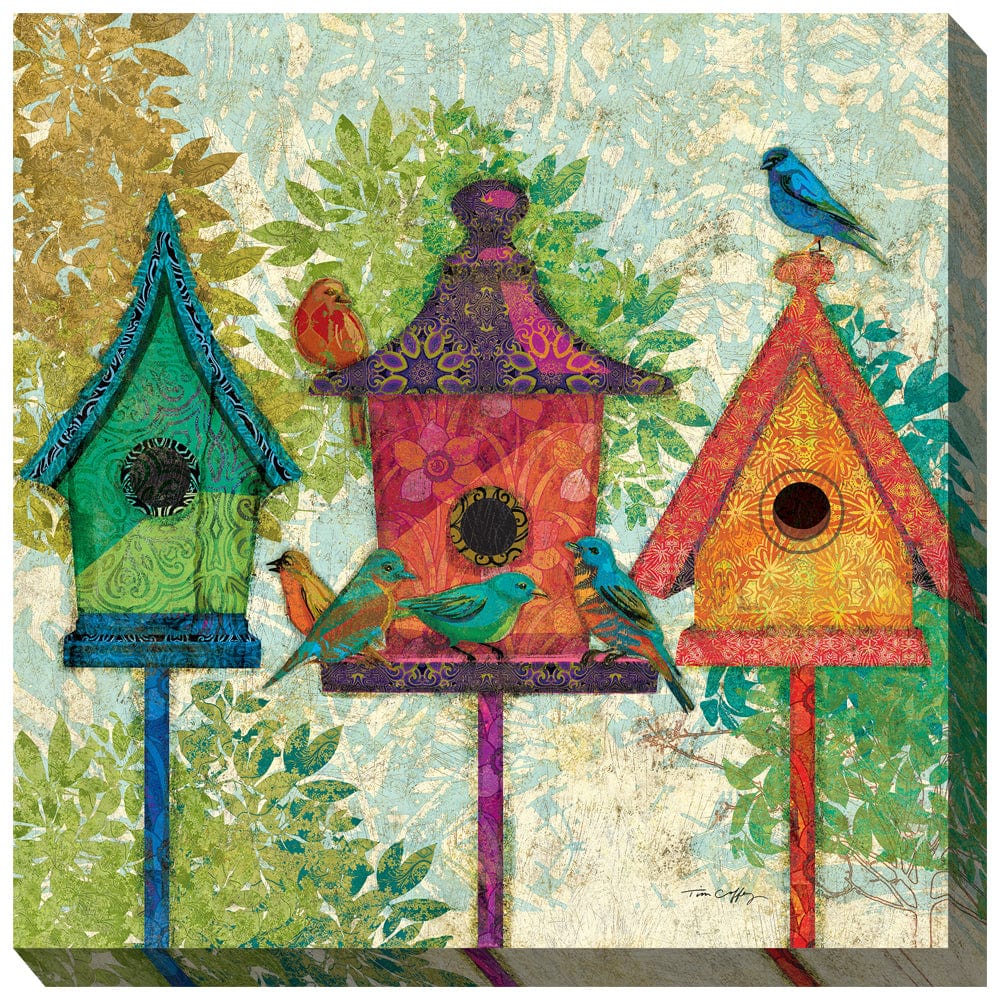 Three Neighbors Outdoor Canvas Art - Outdoor Art Pros