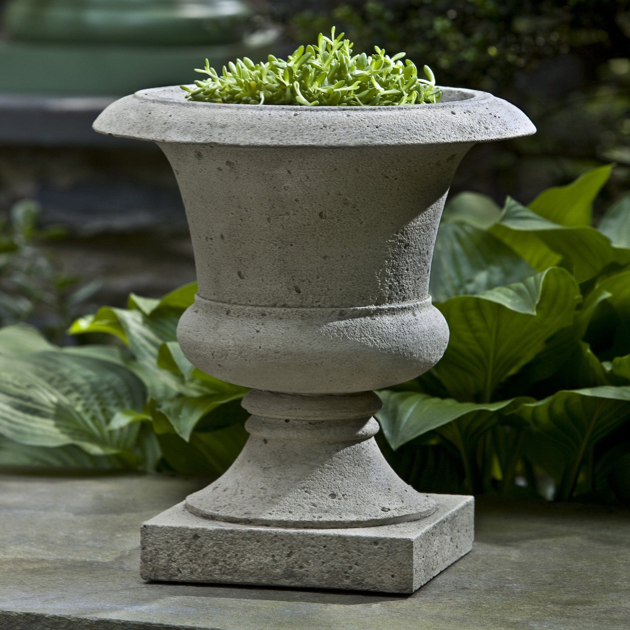 tall pedestal plastic planter urn Toulouse Urn Garden Planter