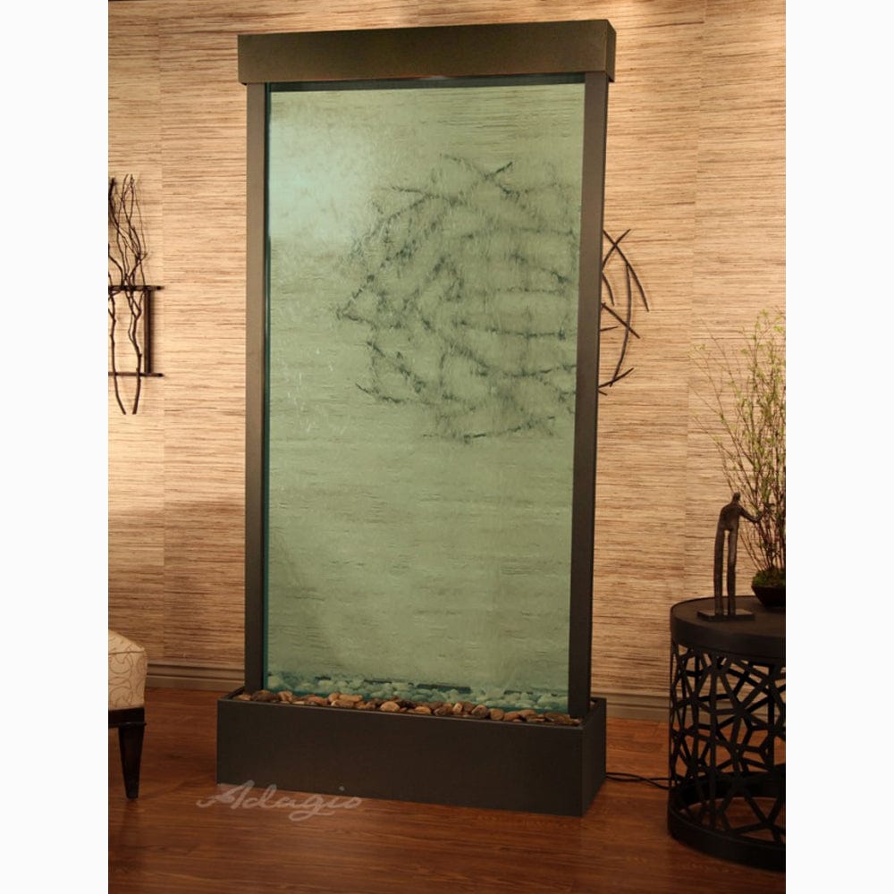 TranquilRiver_CenteredInBase_-GreenGlass-AntiqueBronze-White - Outdoor Art Pros