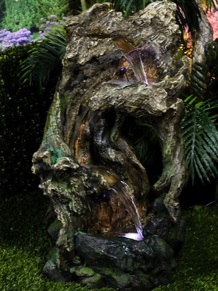 Tree Trunk Fountain - Outdoor Art Pros