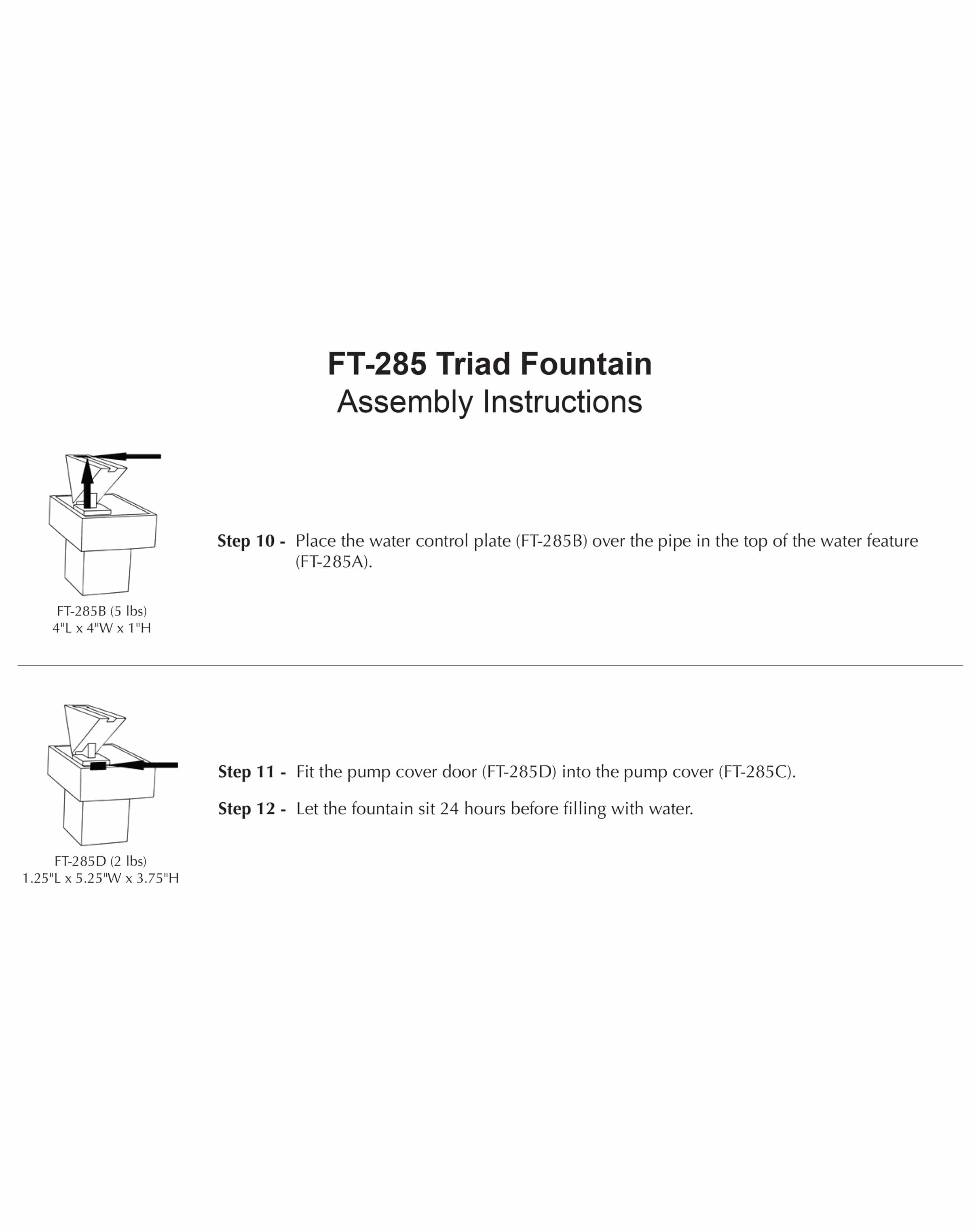 Triad Modern Water Fountain -Outdoor Art Pros