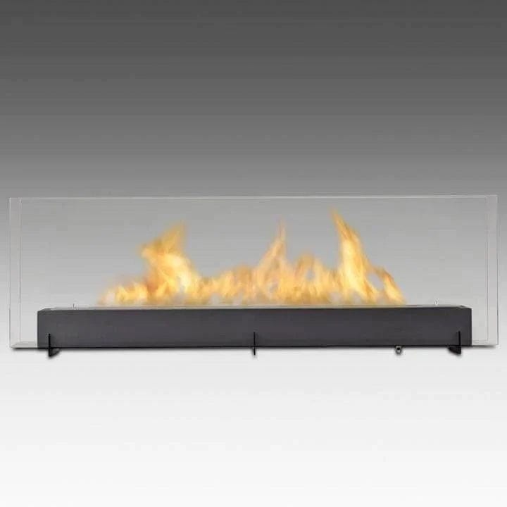 Eco-Feu Vision III Biofuel Fireplace In Matte Black - Outdoor Art Pros