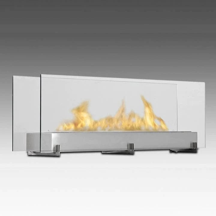 Eco-Feu Vision III Biofuel Fireplace In Stainless Steel - Outdoor Art Pros