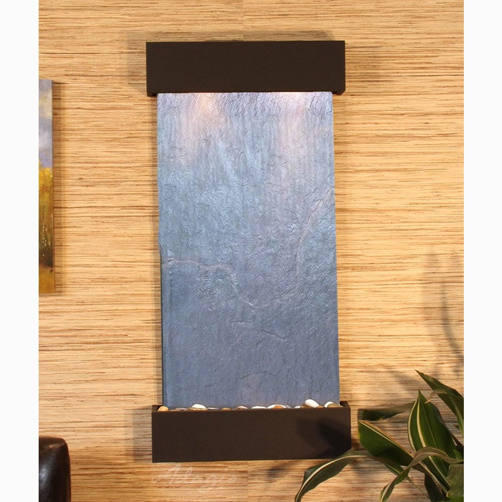 WhisperingCreek-BlackFeatherStone-AntiqueBronze-White - Outdoor Art Pros