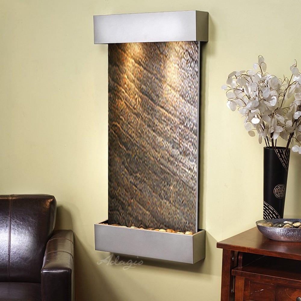 WhisperingCreek-GreenFeatherStone-SilverMetallic-White - Outdoor Art Pros