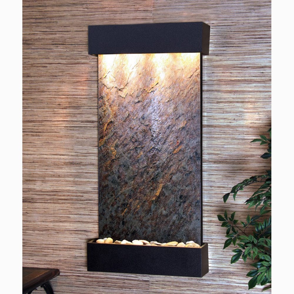 WhisperingCreek-GreenFeatherStone-TexturedBlack-White - Outdoor Art Pros