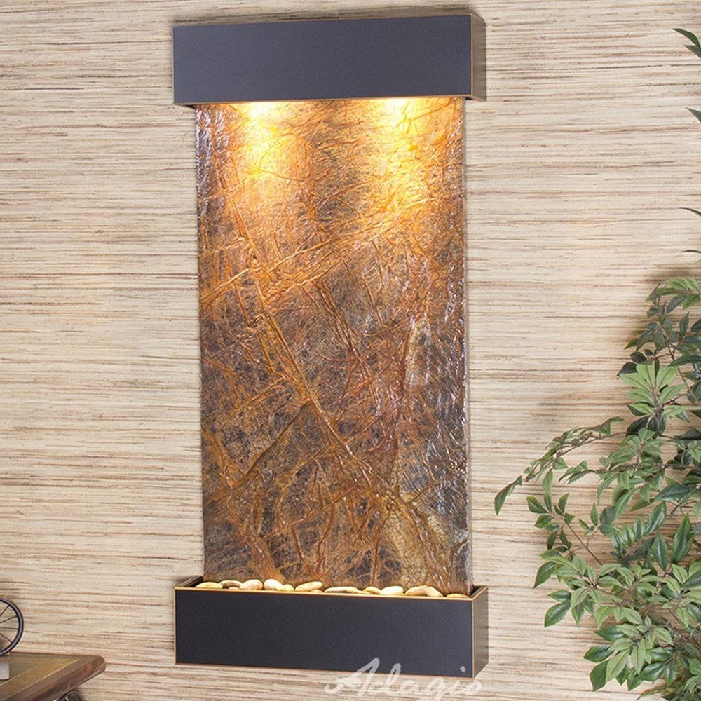 WhisperingCreek-RainforestBrownMarble-BlackenedCopper-White - Outdoor Art Pros