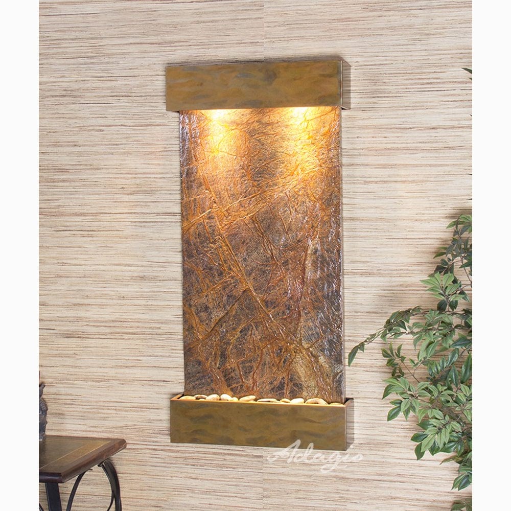 WhisperingCreek-RainforestBrownMarble-RusticCopper-White - Outdoor Art Pros