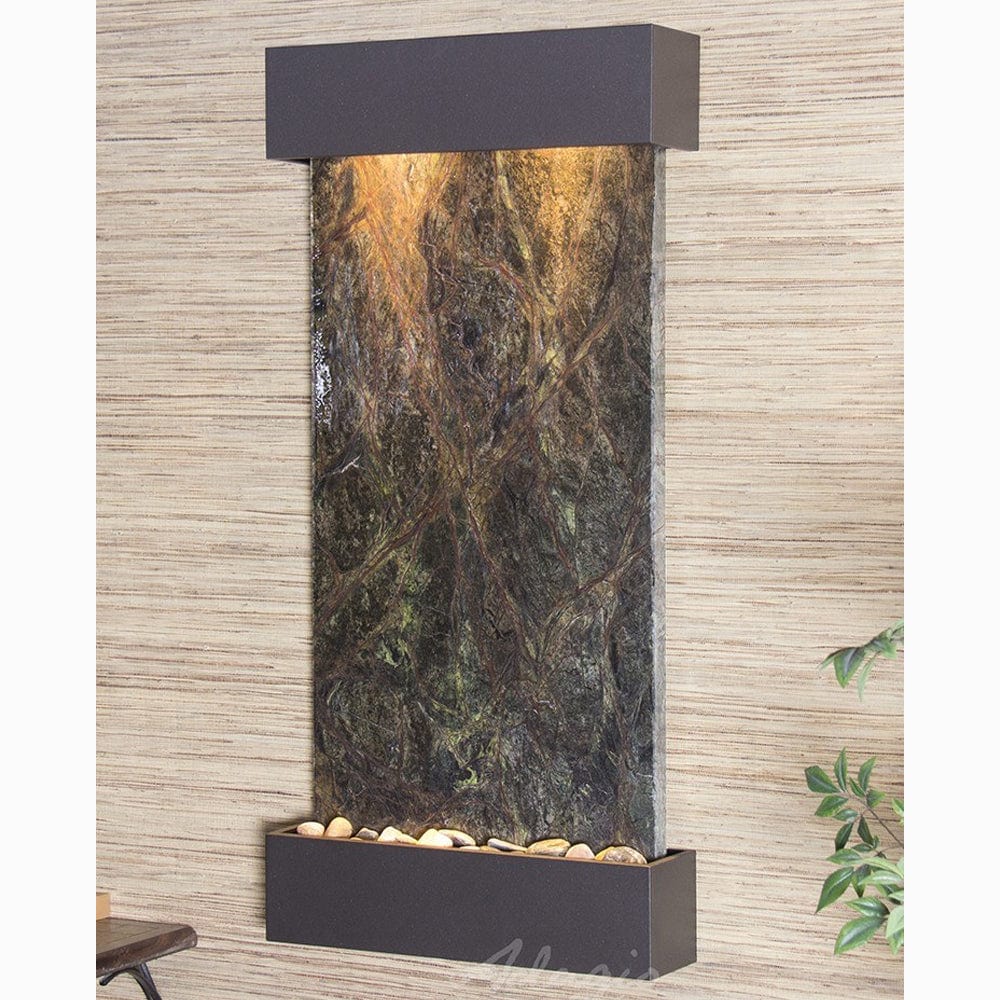 WhisperingCreek-RainforestGreenMarble-AntiqueBronze-White - Outdoor Art Pros