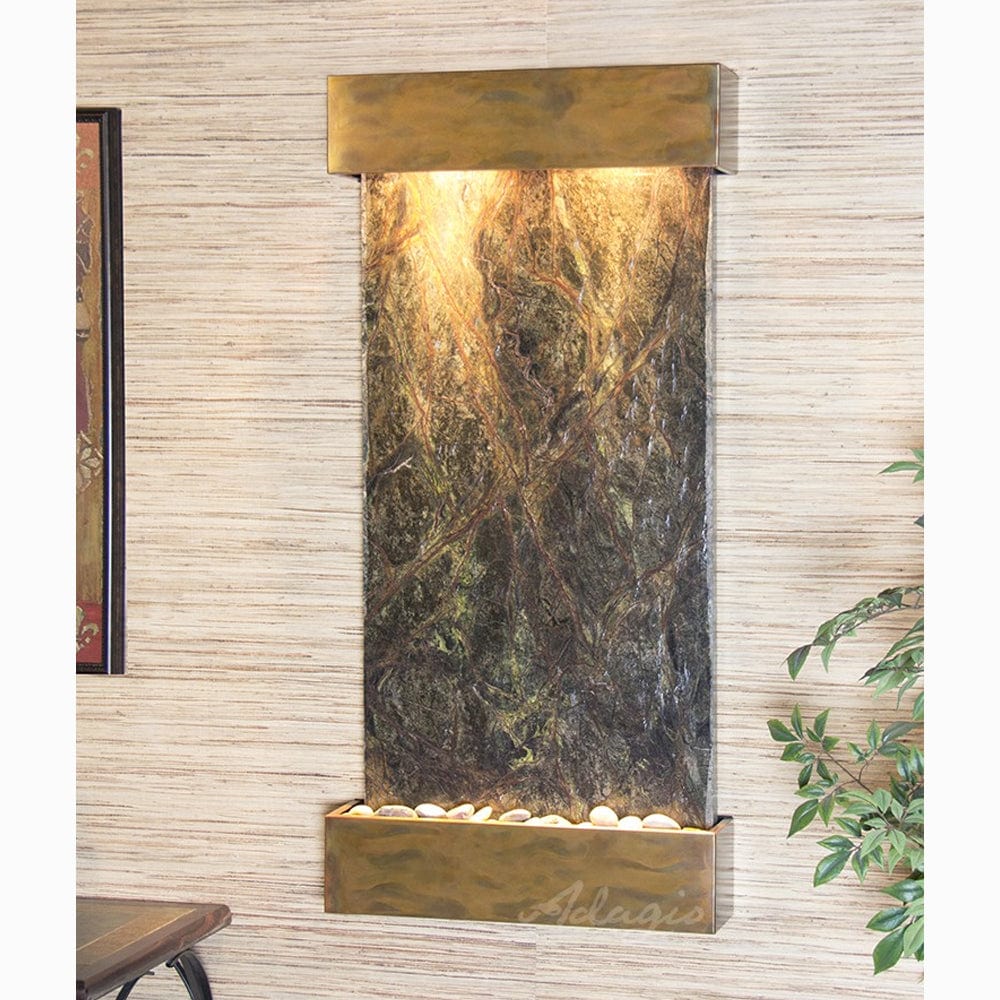 WhisperingCreek-RainforestGreenMarble-RusticCopper-White - Outdoor Art Pros