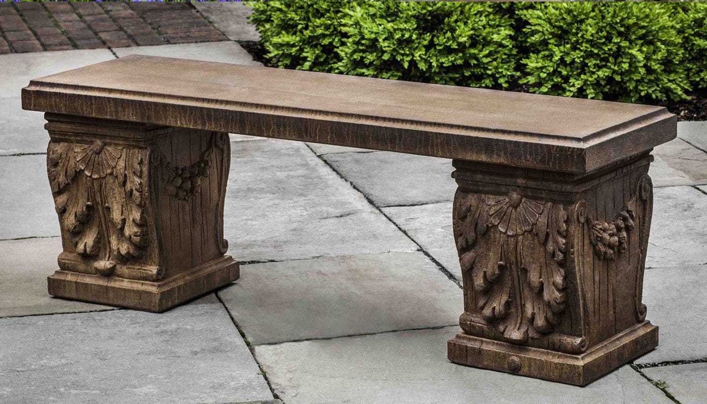 Williamsburg Manor House Garden Bench - Outdoor Art Pros