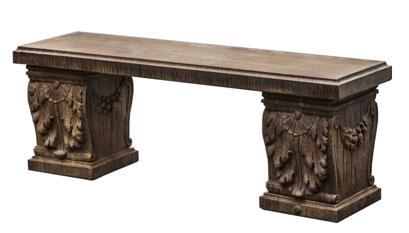 Williamsburg Manor House Garden Bench - Outdoor Art Pros