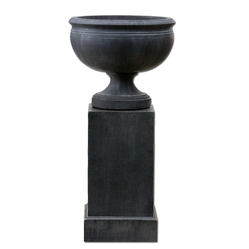 Williamsburg Plantation Urn on Classic Tall Pedestal - Outdoor Art Pros
