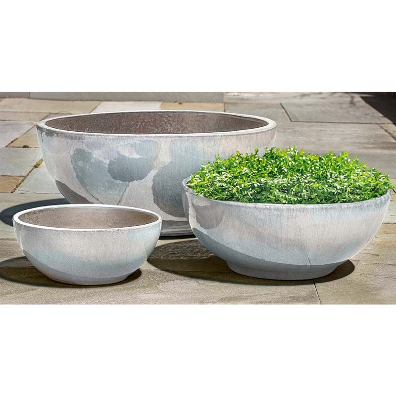 Yuma Bowl Planter Nested Set of 3 | Glazed Collection