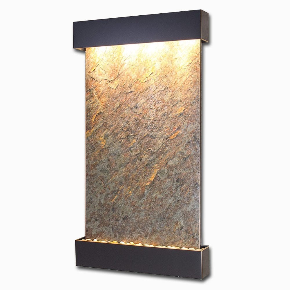 SummitFalls-GreenFeatherStone-BlackenedCopper-Squared-White - Outdoor Art Pros