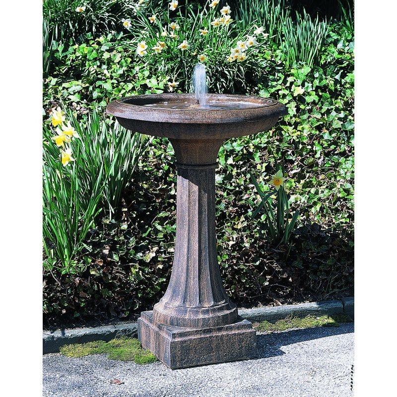 longmeadow garden birdbath water fountain