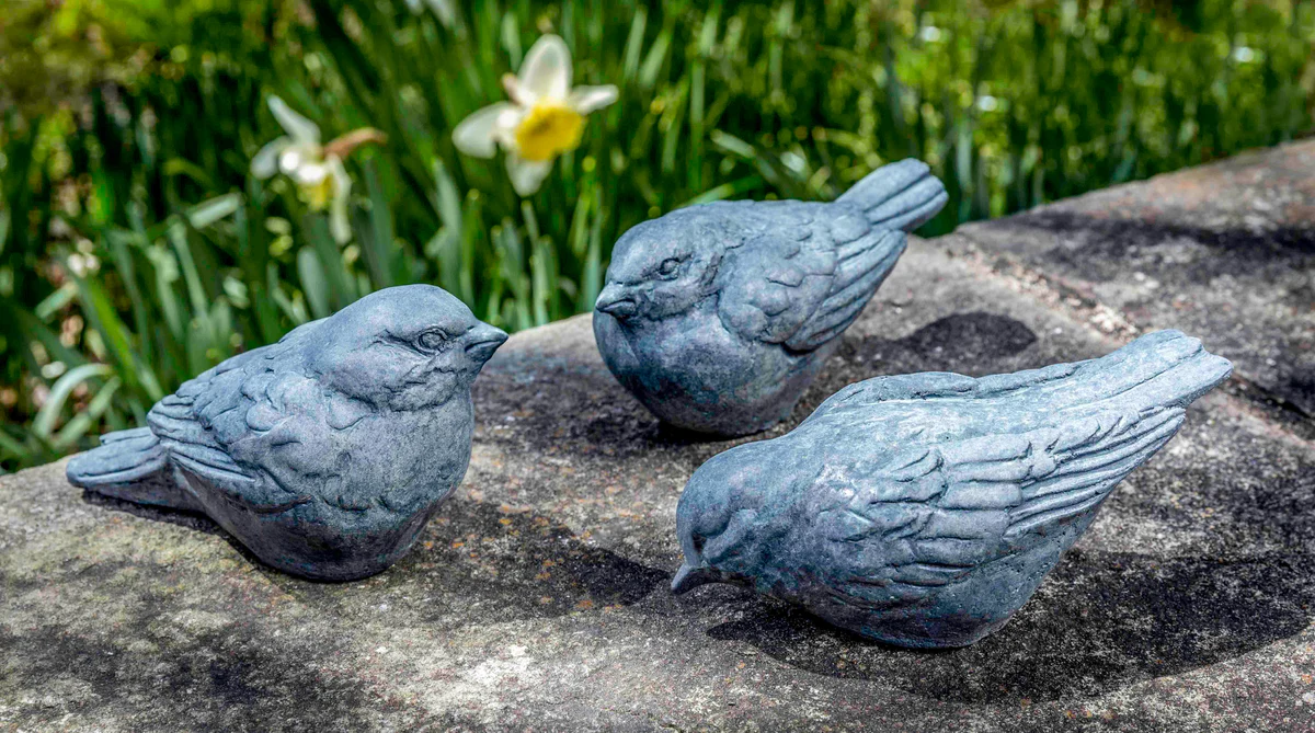 Trio D'Oiseaux Bird Statue