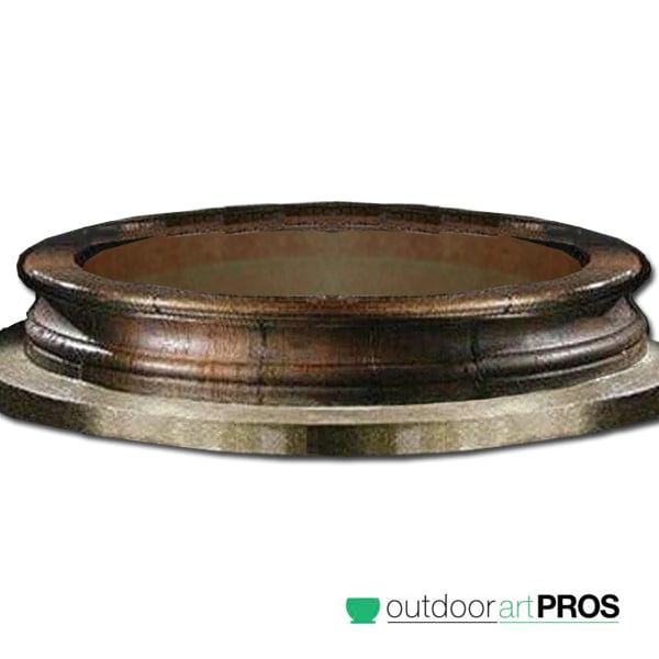 Bracci Stone Fountain Basin - 12 Feet - Outdoor Art Pros