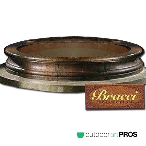 Bracci Stone Fountain Basin - 12 Feet - Outdoor Art Pros