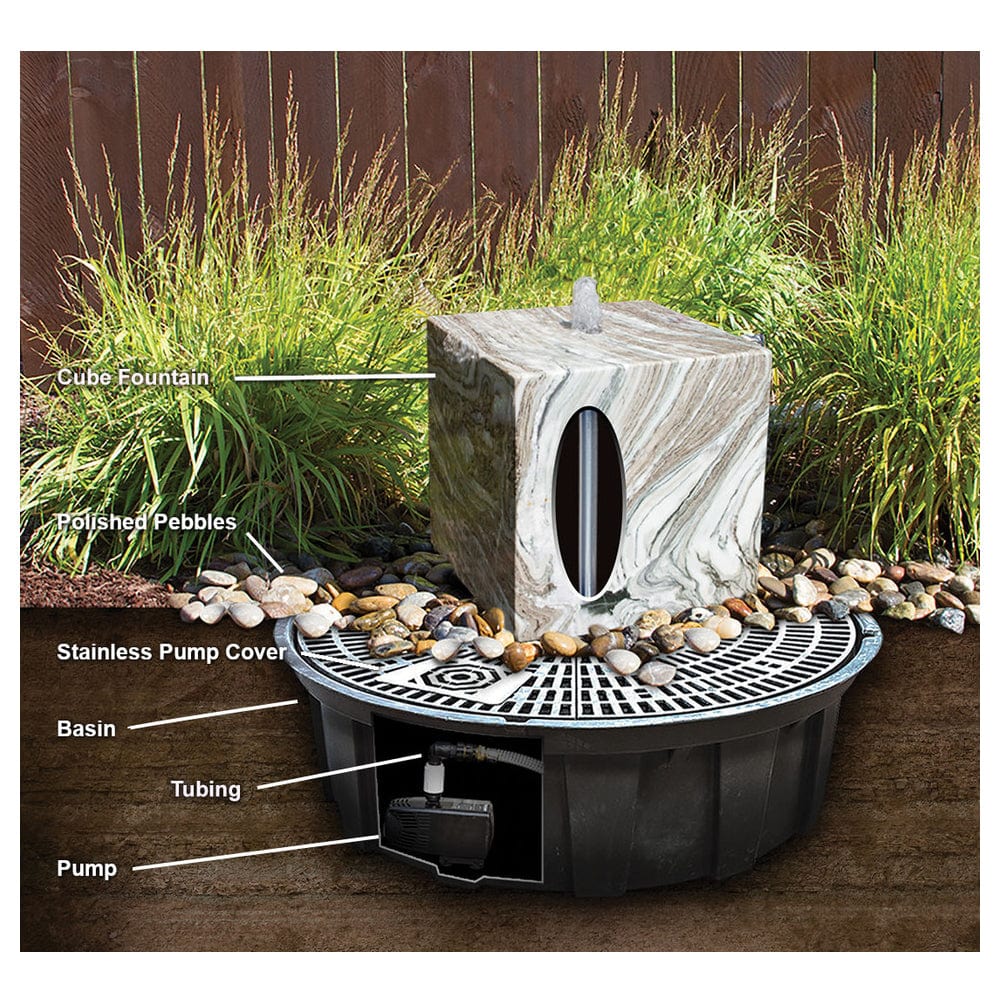 48" Achelous molded fountain basin - Outdoor Art Pros