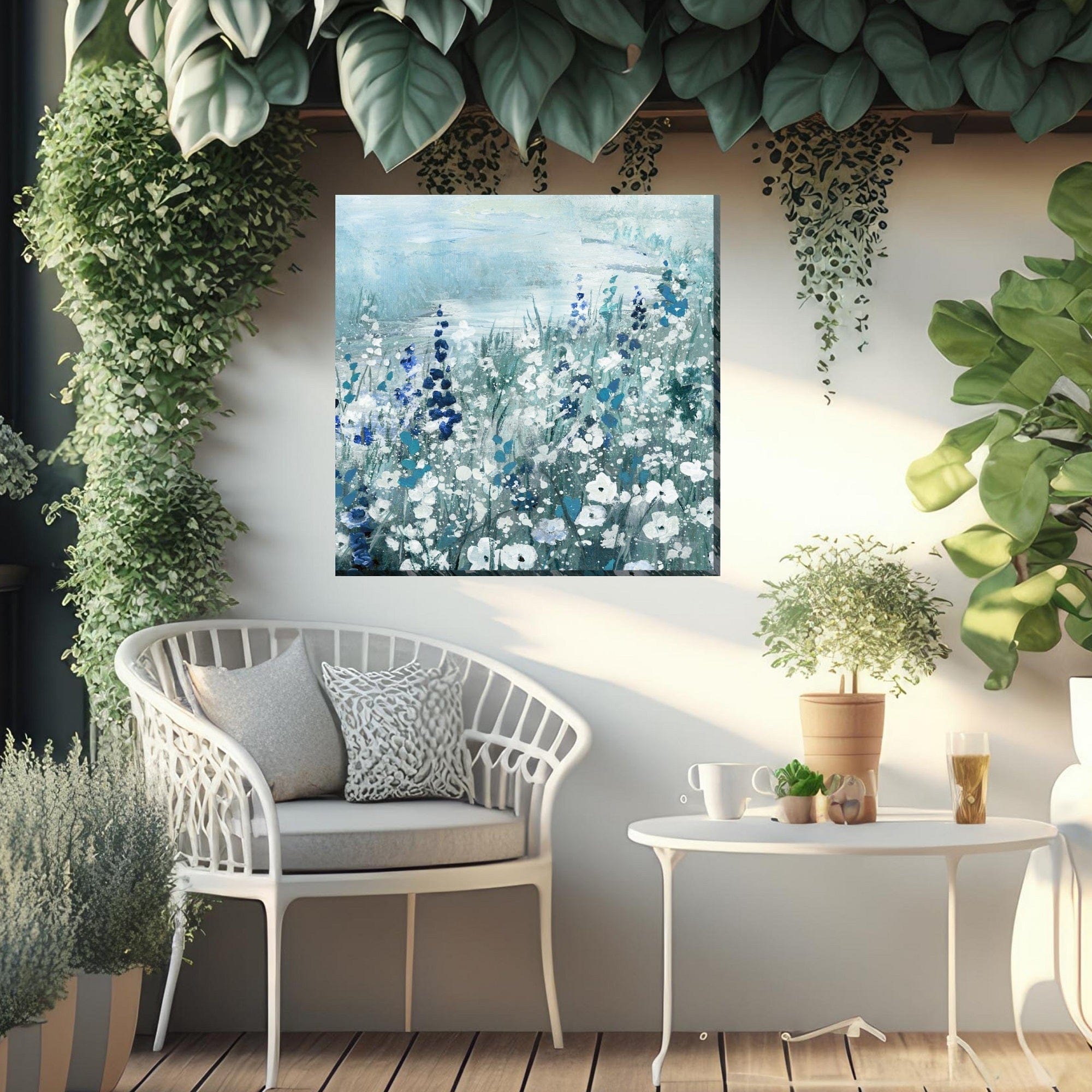 Chantilly Lace Outdoor Canvas Art