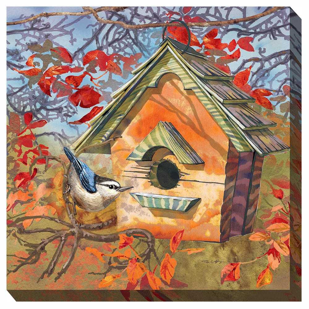 Autumn Bird Outdoor Canvas Art