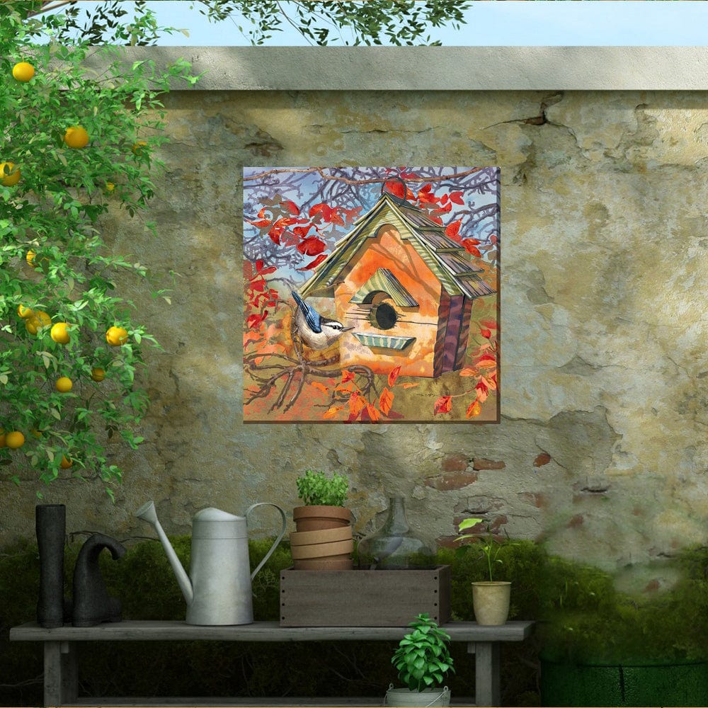 Autumn Bird Outdoor Canvas Art