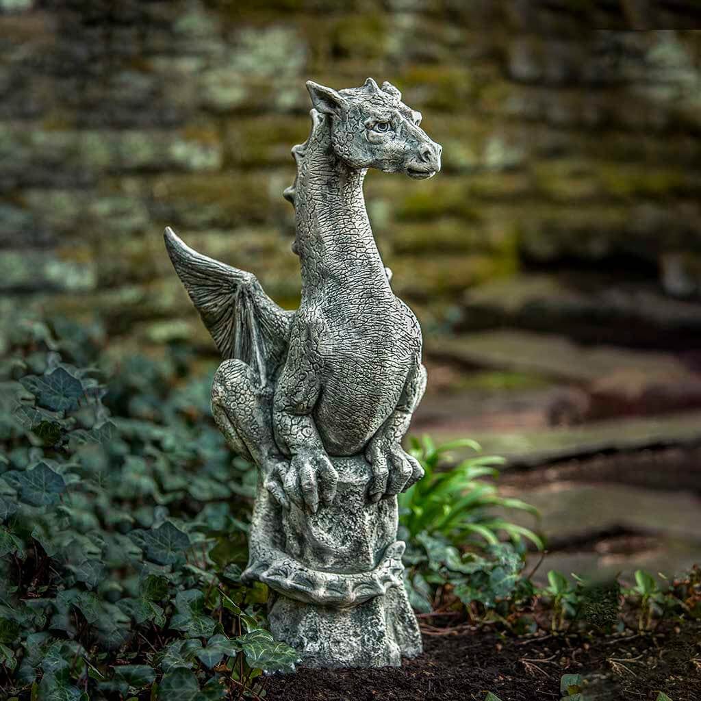 Abraxas Cast Stone Garden Statue | Dragon Statue