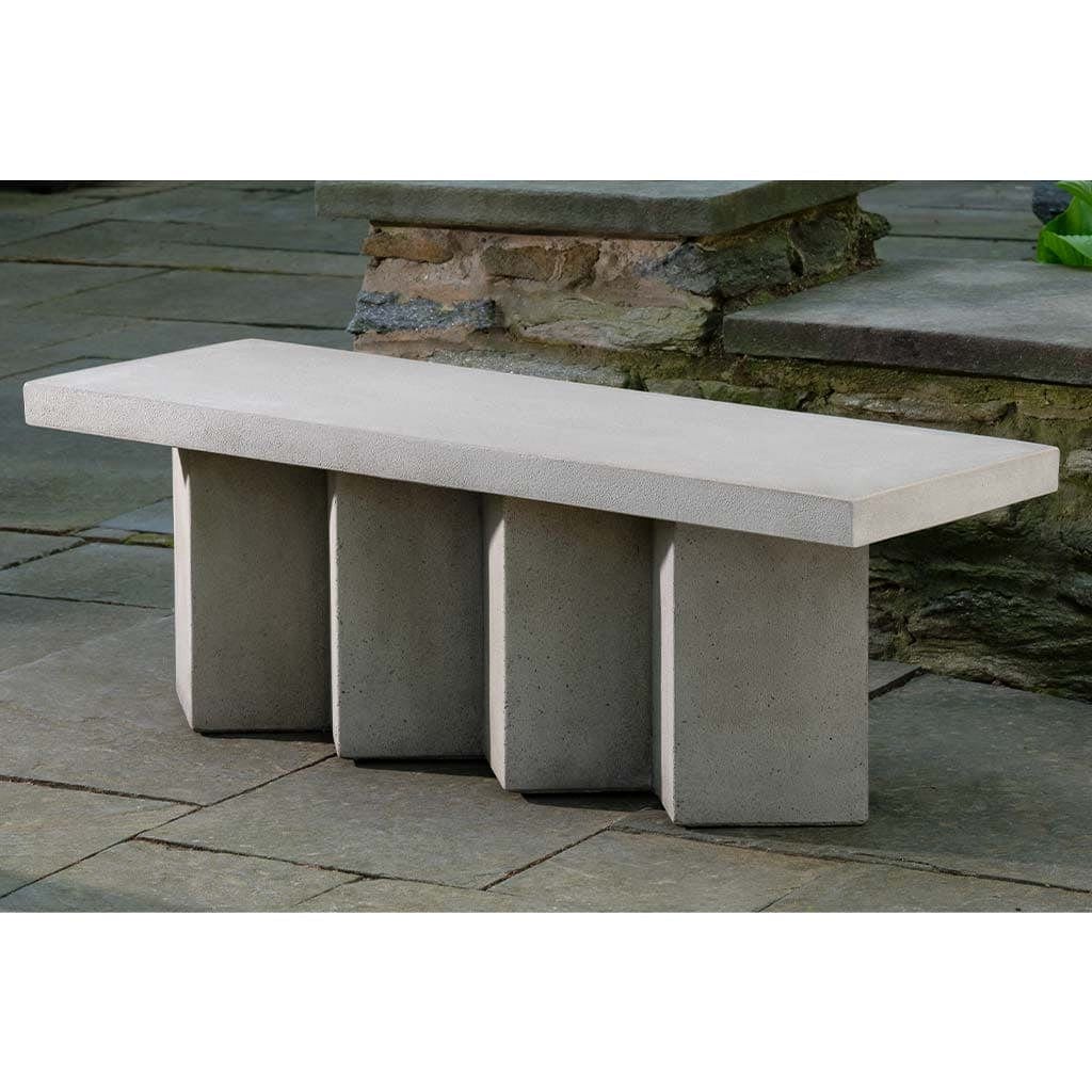 Accordion Modern Stone Bench - 4 Feet