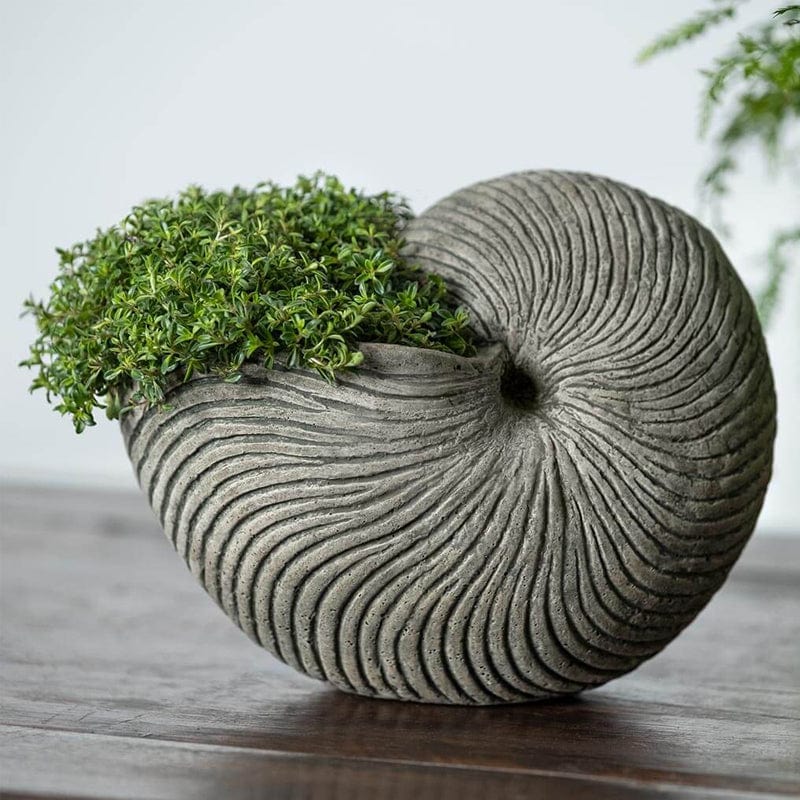 Ammonite Cast Stone Planter