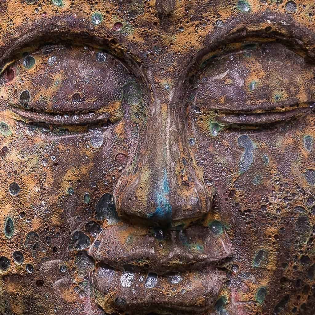 Angkor Buddha Head Large Garden Statue - Outdoor Art Pros