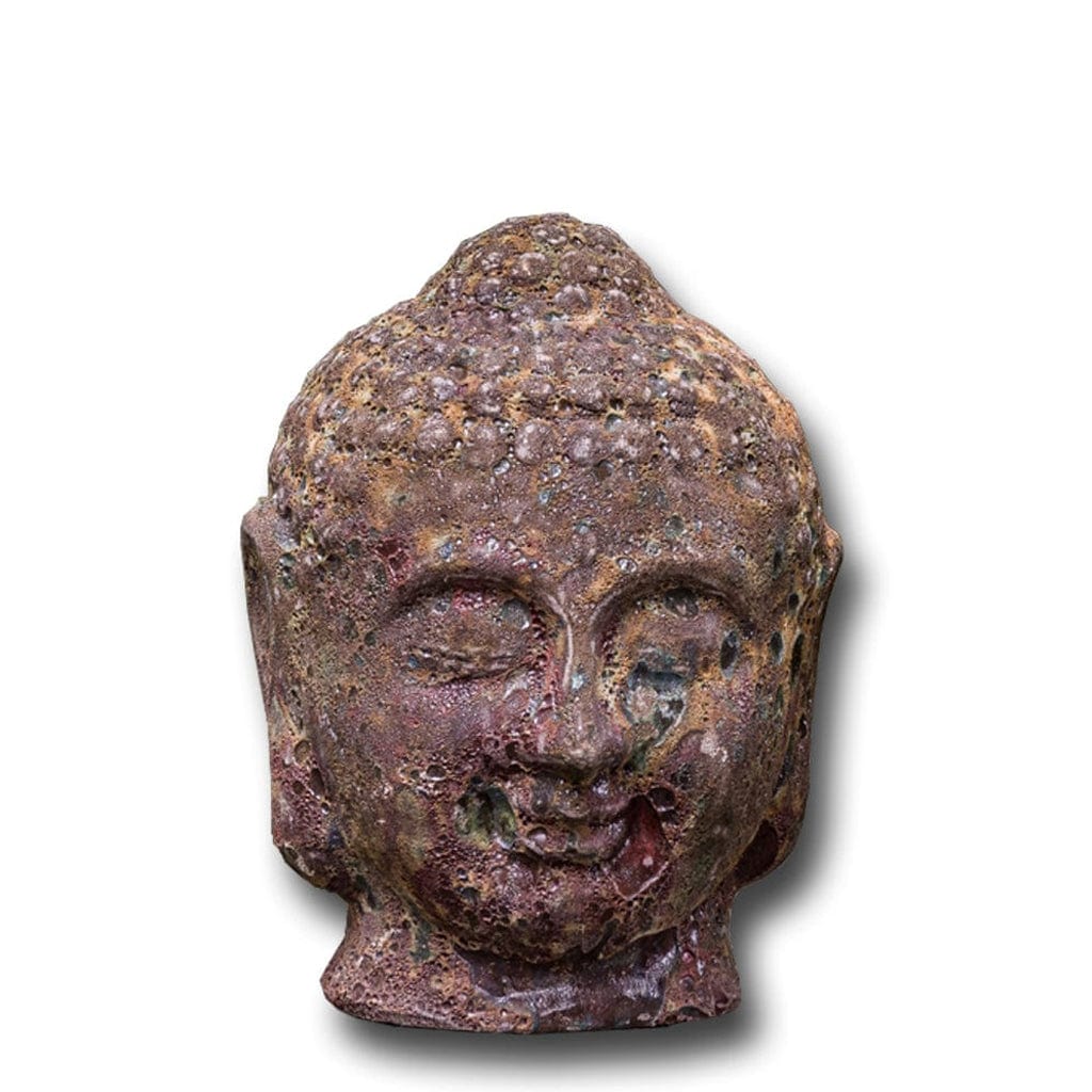 Angkor Buddha Head Small Garden Statue