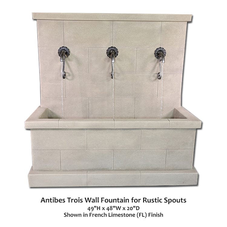 Giannini Garden Antibes Trois Wall Fountain - Thumbnail 4