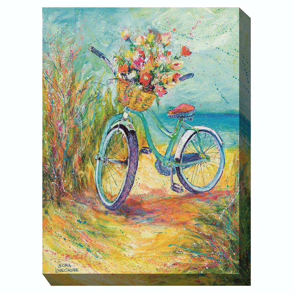 Blossom Bike Outdoor Canvas Art